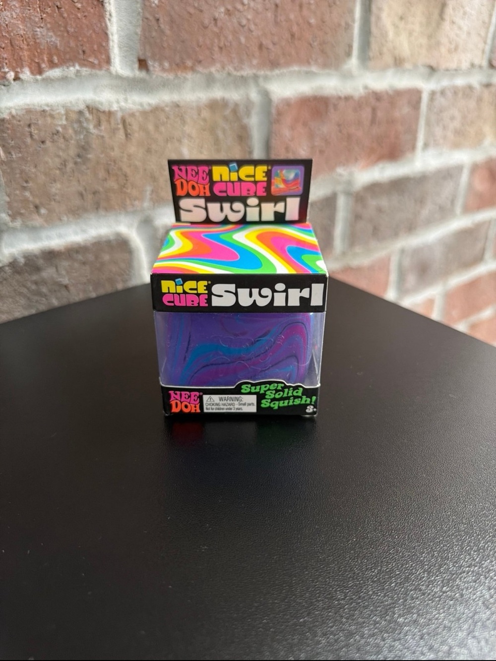 NeeDoh Nice Cube Swirl Purple Squish